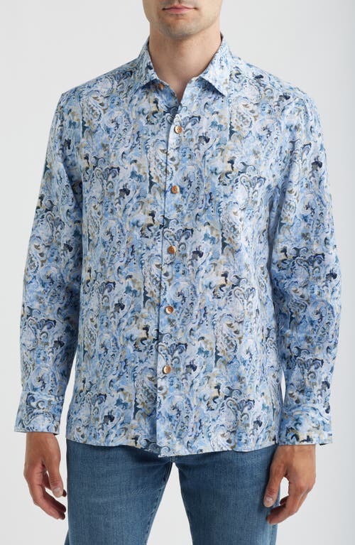 Tommy Bahama Tommy Bahama Tidal Echoes Paisley Linen Button-Up Shirt