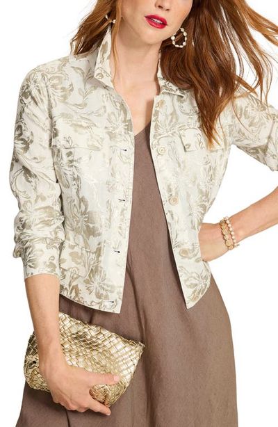 Tommy Bahama Tommy Bahama Two Palms Metallic Print Field Jacket