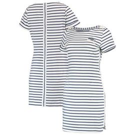 Tommy Bahama Women's Tommy Bahama White/College Navy Seattle Seahawks Tri-Blend Jovanna Striped Dress 