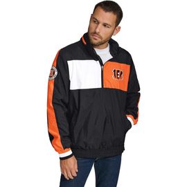 Tommy Hilfiger Men's Tommy Hilfiger Black Cincinnati Bengals Gael Lightweight Half-Zip Pullover Hoodie Jacket 
