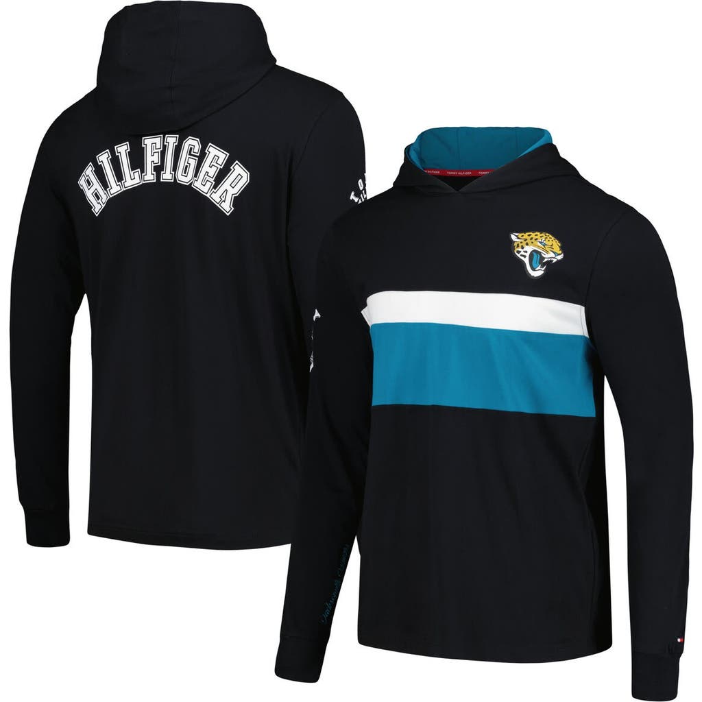Tommy Hilfiger Men's Tommy Hilfiger Black Jacksonville Jaguars Morgan Long Sleeve Hoodie T-Shirt 