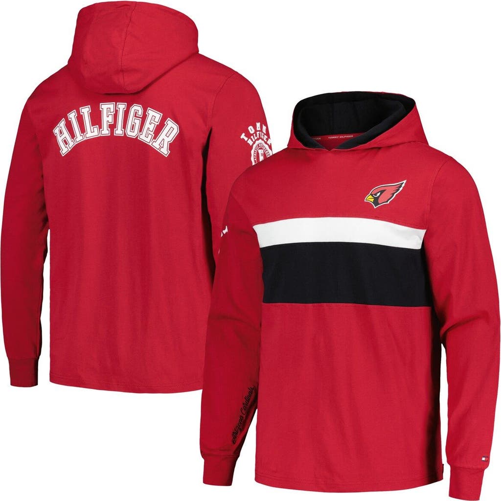 Tommy Hilfiger Men's Tommy Hilfiger Cardinal Arizona Cardinals Morgan Long Sleeve Hoodie T-Shirt 