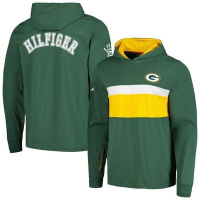 Tommy Hilfiger Men's Tommy Hilfiger Green Green Bay Packers Morgan Long Sleeve Hoodie T-Shirt 