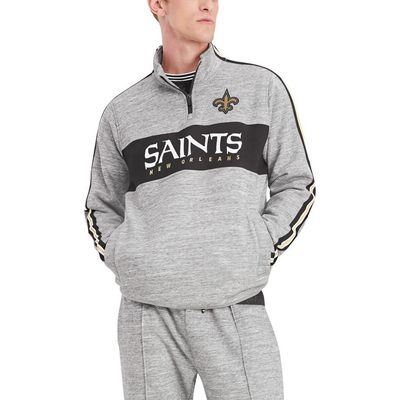 Tommy Hilfiger Men's Tommy Hilfiger Heathered Gray New Orleans Saints Mario Quarter-Zip Jacket