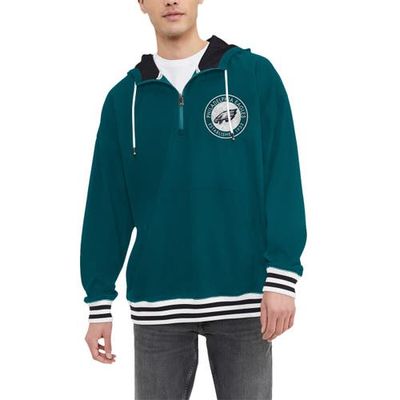 Tommy Hilfiger Men's Tommy Hilfiger Midnight Green Philadelphia Eagles Aaron Quarter-Zip Hoodie 