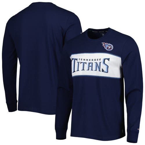 Tommy Hilfiger Men's Tommy Hilfiger Navy Tennessee Titans Peter Team Long Sleeve T-Shirt 