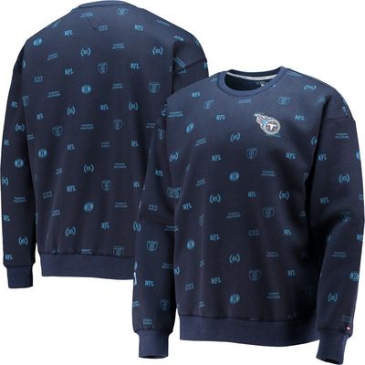 Tommy Hilfiger Men's Tommy Hilfiger Navy Tennessee Titans Reid Graphic Pullover Sweatshirt 