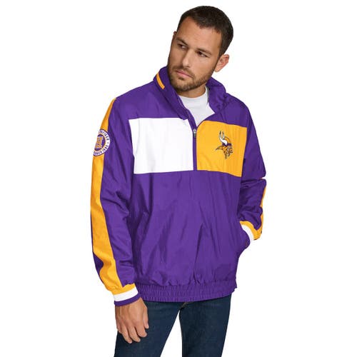 Tommy Hilfiger Men's Tommy Hilfiger Purple Minnesota Vikings Gael Lightweight Half-Zip Hoodie Jacket 