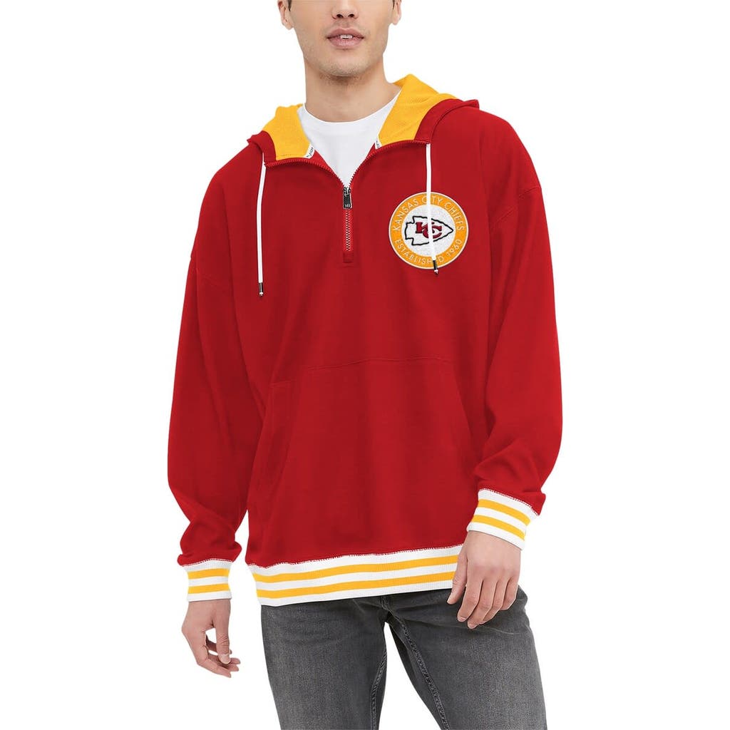 Tommy Hilfiger Men's Tommy Hilfiger Red Kansas City Chiefs Aaron Quarter-Zip Hoodie 