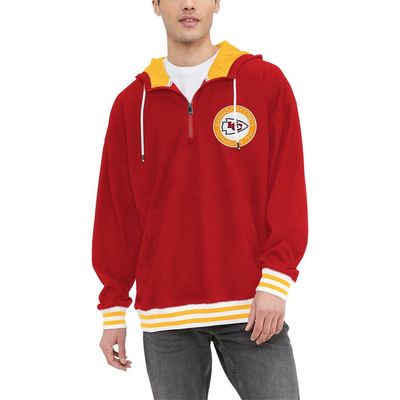 Tommy Hilfiger Men's Tommy Hilfiger Red Kansas City Chiefs Aaron Quarter-Zip Hoodie 