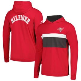 Tommy Hilfiger Men's Tommy Hilfiger Red Tampa Bay Buccaneers Morgan Long Sleeve Hoodie T-Shirt 