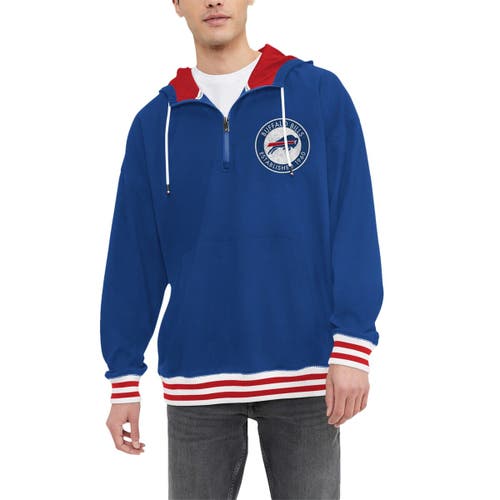 Tommy Hilfiger Men's Tommy Hilfiger Royal Buffalo Bills Aaron Quarter-Zip Hoodie 
