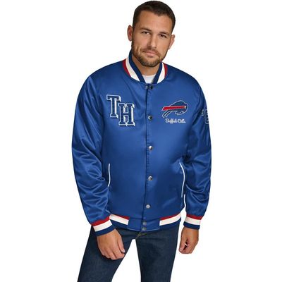 Tommy Hilfiger Men's Tommy Hilfiger Royal Buffalo Bills Dante Full-Snap Satin Jacket 
