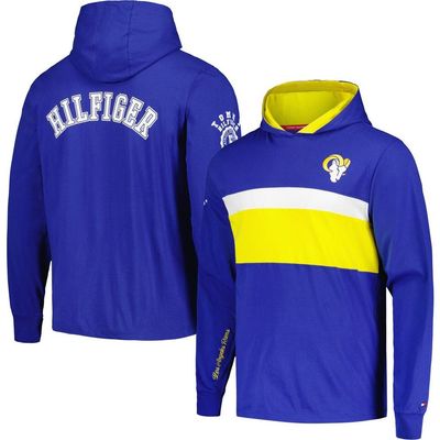 Tommy Hilfiger Men's Tommy Hilfiger Royal Los Angeles Rams Morgan Long Sleeve Hoodie T-Shirt 