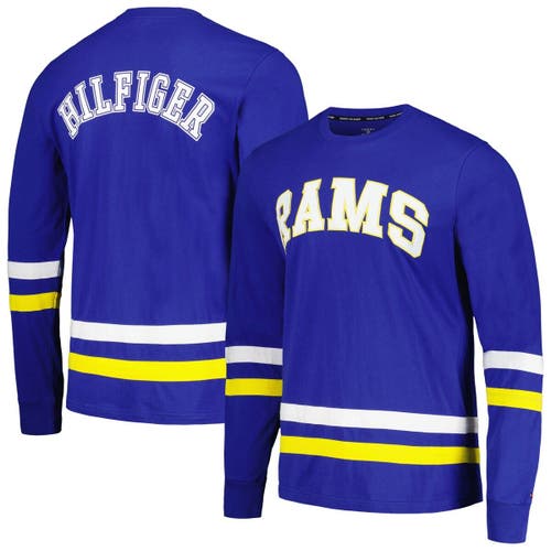 Tommy Hilfiger Men's Tommy Hilfiger Royal/Gold Los Angeles Rams Nolan Long Sleeve T-Shirt 