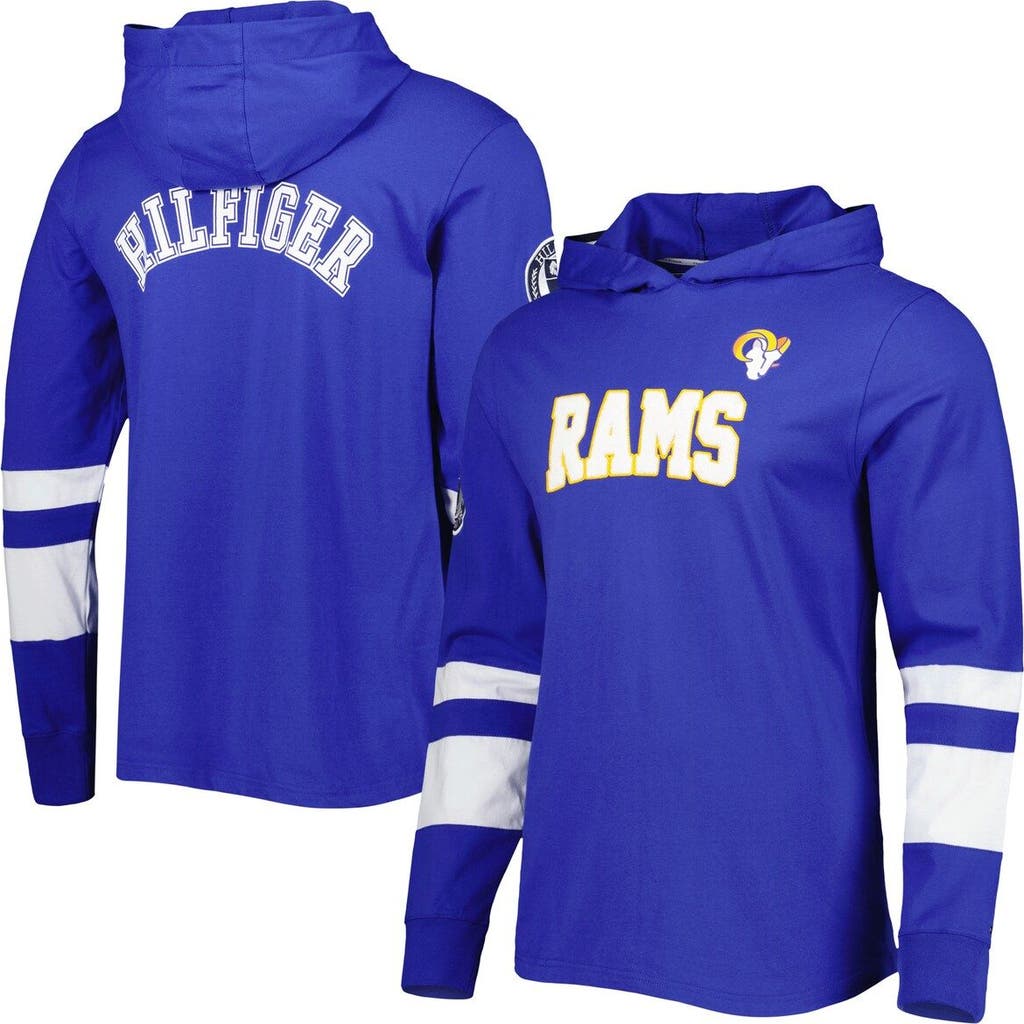 Tommy Hilfiger Men's Tommy Hilfiger Royal/White Los Angeles Rams Alex Long Sleeve Hoodie T-Shirt 
