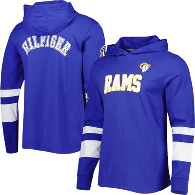 Tommy Hilfiger Men's Tommy Hilfiger Royal/White Los Angeles Rams Alex Long Sleeve Hoodie T-Shirt 