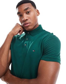 Tommy Hilfiger Tommy Hilfiger 1985 slim polo shirt in forest green