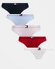 Tommy Hilfiger Tommy Hilfiger 5 pack flag thongs in white/red/pink/blue/navy-Multi - 1