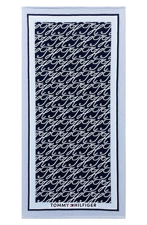 Tommy Hilfiger Tommy Hilfiger Allover Monogram Beach Towel