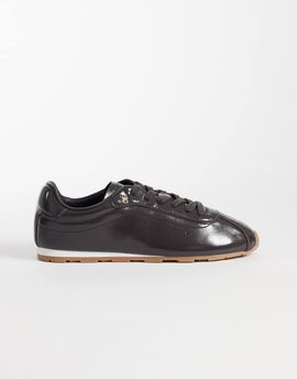 Tommy Hilfiger Tommy Hilfiger bella leather ballet sneakers in brown