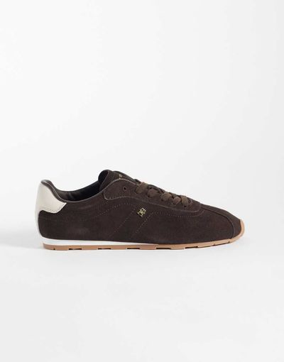 Tommy Hilfiger Tommy Hilfiger Bella real suede low sneakers in brown