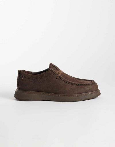 Tommy Hilfiger Tommy Hilfiger Belmont premium nubuck leather shoes in brown