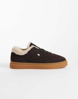 Tommy Hilfiger Tommy Hilfiger Carola real suede cupsole sneakers in brown