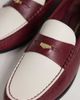 Tommy Hilfiger Tommy Hilfiger coin contrast loafers in brown & white - 3