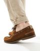 Tommy Hilfiger Tommy Hilfiger core suede boat shoes in brown - 3