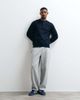 Tommy Hilfiger Tommy Hilfiger cotton flag heavy henley sweatshirt in navy - 3
