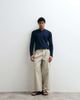 Tommy Hilfiger Tommy Hilfiger cotton waffle texture long sleeve t-shirt in navy - 4