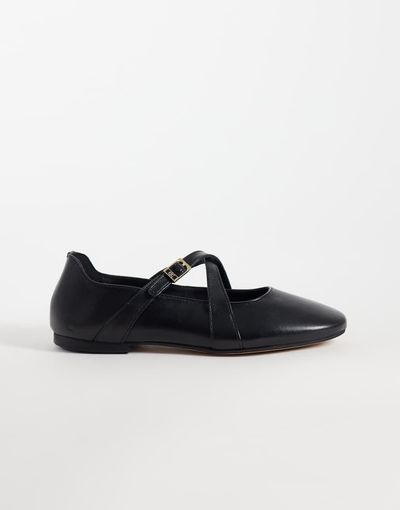 Tommy Hilfiger Tommy Hilfiger cross strap mary janes in black