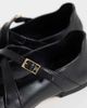Tommy Hilfiger Tommy Hilfiger cross strap mary janes in black - 4