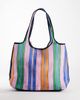 Tommy Hilfiger Tommy Hilfiger cursive logo mesh beach tote in multi - 3