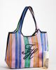 Tommy Hilfiger Tommy Hilfiger cursive logo mesh beach tote in multi - 4