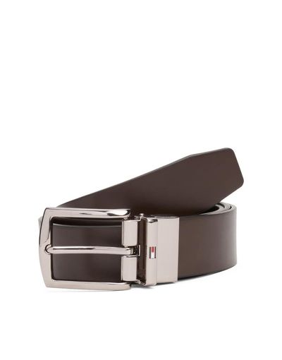Tommy Hilfiger Tommy Hilfiger denton leather belt in dark brown