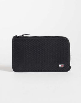 Tommy Hilfiger Tommy Hilfiger element leather long zip wallet in black