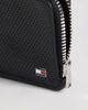 Tommy Hilfiger Tommy Hilfiger element leather long zip wallet in black - 3
