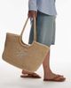 Tommy Hilfiger Tommy Hilfiger elevated raffia tote bag in beige-Neutral - 1