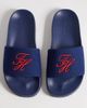 Tommy Hilfiger Tommy Hilfiger embroidered pool slides in blue-Navy - 1