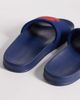 Tommy Hilfiger Tommy Hilfiger embroidered pool slides in blue-Navy - 4