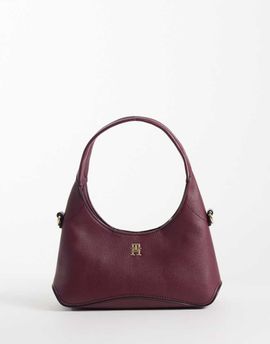 Tommy Hilfiger Tommy Hilfiger Everyday mini shoulder bag with cross-body strap in burgundy-Red