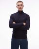 Tommy Hilfiger Tommy Hilfiger flag cotton half zip sweater in navy - 1