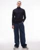 Tommy Hilfiger Tommy Hilfiger flag cotton half zip sweater in navy - 2