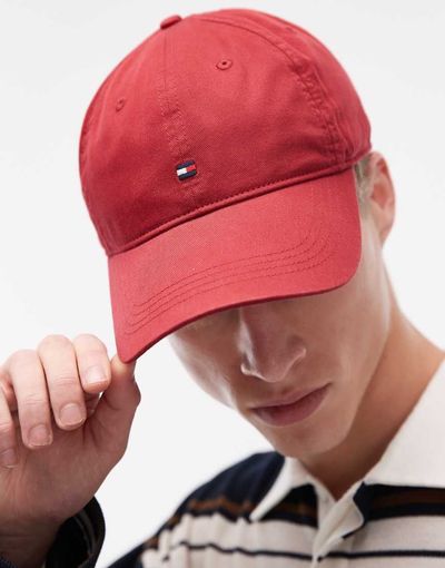 Tommy Hilfiger Tommy Hilfiger flag logo cap in red