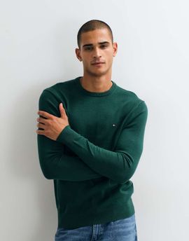 Tommy Hilfiger Tommy Hilfiger flag sweater in dark green