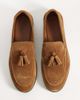 Tommy Hilfiger Tommy Hilfiger flexible suede tassel loafers in ginger brown - 2