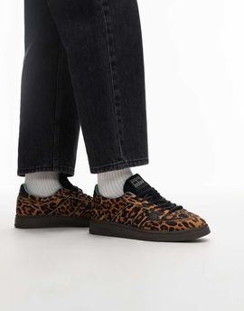 Tommy Hilfiger Tommy Hilfiger Greenwich low top suede sneakers in leopard-Multi