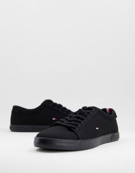 Tommy Hilfiger Tommy Hilfiger harlow canvas sneakers in black
